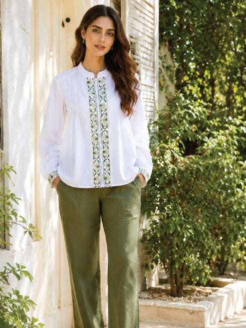 Meadow Embroidered Top